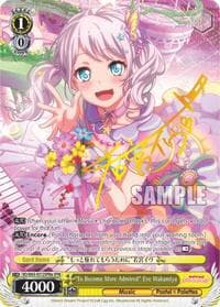 "To Become More Admired" Eve Wakamiya (SPM) (A) - BanG Dream! Girls Band Party! Vol.2 - Weiss Schwarz card