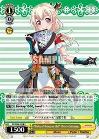 "Rules of Being an Idol" Chisato Shirasagi - BanG Dream! Girls Band Party! Vol.2 - Weiss Schwarz card
