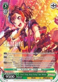 "Don't Stop, Keep Going" Ran Mitake (SP) (B) - BanG Dream! Girls Band Party! Vol.2 - Weiss Schwarz card