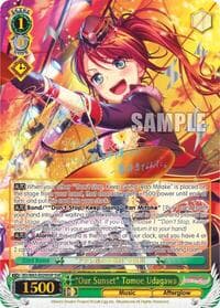 "Our Sunset" Tomoe Udagawa (SSP) - BanG Dream! Girls Band Party! Vol.2 - Weiss Schwarz card