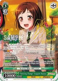 "Noticing Change" Tsugumi Hazawa (SP) (A) - BanG Dream! Girls Band Party! Vol.2 - Weiss Schwarz card