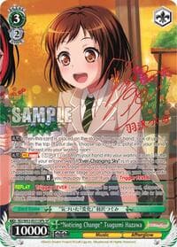 "Noticing Change" Tsugumi Hazawa (SP) (B) - BanG Dream! Girls Band Party! Vol.2 - Weiss Schwarz card