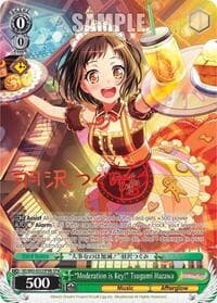 "Moderation is Key!" Tsugumi Hazawa (SPM) (B) - BanG Dream! Girls Band Party! Vol.2 - Weiss Schwarz card