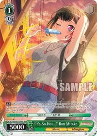 "It's So Hot..." Ran Mitake (SPM) (A) - BanG Dream! Girls Band Party! Vol.2 - Weiss Schwarz card