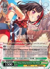 "Always Being Ourselves" Ran Mitake - BanG Dream! Girls Band Party! Vol.2 - Weiss Schwarz card