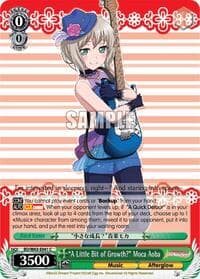 "A Little Bit of Growth?" Moca Aoba - BanG Dream! Girls Band Party! Vol.2 - Weiss Schwarz card