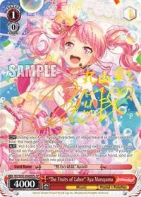 "The Fruits of Labor" Aya Maruyama (SP) (A) - BanG Dream! Girls Band Party! Vol.2 - Weiss Schwarz card