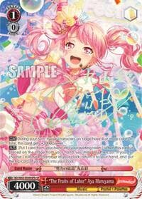 "The Fruits of Labor" Aya Maruyama (SP) (B) - BanG Dream! Girls Band Party! Vol.2 - Weiss Schwarz card