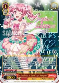 "The Fruits of Labor" Aya Maruyama (SSP) - BanG Dream! Girls Band Party! Vol.2 - Weiss Schwarz card
