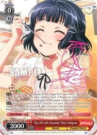 "Day Off with Chocolate" Rimi Ushigome (SP) (B) - BanG Dream! Girls Band Party! Vol.2 - Weiss Schwarz card