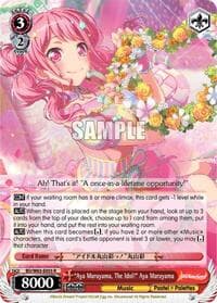 "Aya Maruyama, The Idol!" Aya Maruyama - BanG Dream! Girls Band Party! Vol.2 - Weiss Schwarz card