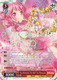"Aya Maruyama, The Idol!" Aya Maruyama (SPM) (B) - BanG Dream! Girls Band Party! Vol.2 - Weiss Schwarz card
