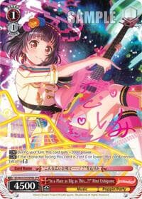 "In a Place as Big as This...?!" Rimi Ushigome (SPM) (B) - BanG Dream! Girls Band Party! Vol.2 - Weiss Schwarz card
