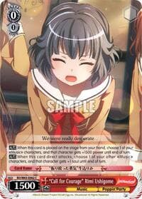 "Call for Courage" Rimi Ushigome - BanG Dream! Girls Band Party! Vol.2 - Weiss Schwarz card