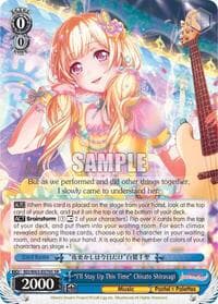 "I'll Stay Up This Time" Chisato Shirasagi (SR) - BanG Dream! Girls Band Party! Vol.2 - Weiss Schwarz card