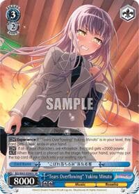 "Tears Overflowing" Yukina Minato (SR) - BanG Dream! Girls Band Party! Vol.2 - Weiss Schwarz card