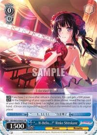 "... H-Hello?" Rinko Shirokane (SR) - BanG Dream! Girls Band Party! Vol.2 - Weiss Schwarz card