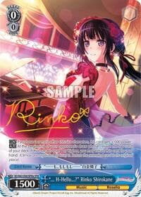 "... H-Hello?" Rinko Shirokane (SPM) (A) - BanG Dream! Girls Band Party! Vol.2 - Weiss Schwarz card