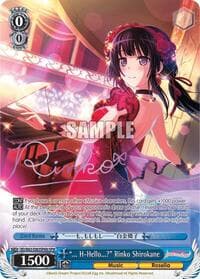 "... H-Hello?" Rinko Shirokane (SPM) (B) - BanG Dream! Girls Band Party! Vol.2 - Weiss Schwarz card