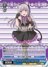 "My First Pair of Cat Ears" Yukina Minato - BanG Dream! Girls Band Party! Vol.2 - Weiss Schwarz card