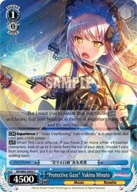 "Protective Gaze" Yukina Minato - BanG Dream! Girls Band Party! Vol.2 - Weiss Schwarz card