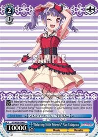 "Relaxing With Friends" Ako Udagawa - BanG Dream! Girls Band Party! Vol.2 - Weiss Schwarz card