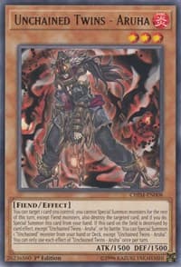 Unchained Twins - Aruha - Chaos Impact - YuGiOh card