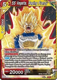 SS Vegeta, Raging Frenzy - Malicious Machinations - Dragon Ball Super: Masters card