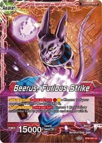 Beerus // Beerus, Furious Strike - Malicious Machinations - Dragon Ball Super: Masters card