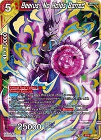 Beerus, No Holds Barred - Malicious Machinations - Dragon Ball Super: Masters card