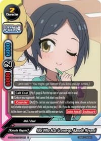 Idol Who Acts Grown-up, Kanade Hayami - The iDOLM@STER Cinderella Girls Theater - Future Card BuddyFight card