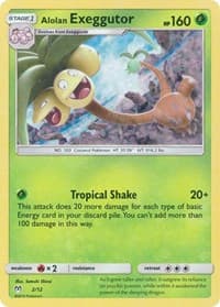 Alolan Exeggutor - McDonald's Promos 2019 - Pokemon card