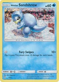 Alolan Sandshrew - McDonald's Promos 2019 - Pokemon card