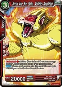 Great Ape Son Goku, Abilities Amplified - Malicious Machinations - Dragon Ball Super: Masters card