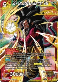 SS4 Son Goku, a Heartfelt Plea - Malicious Machinations - Dragon Ball Super: Masters card
