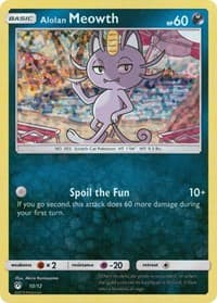 Alolan Meowth - McDonald's Promos 2019 - Pokemon card