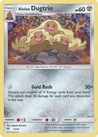 Alolan Dugtrio - McDonald's Promos 2019 - Pokemon card