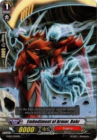Embodiment of Armor, Bahr - Kero Kero Ace Pack - Cardfight Vanguard card