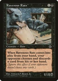 Ravenous Rats - Portal Second Age - Magic: The Gathering card