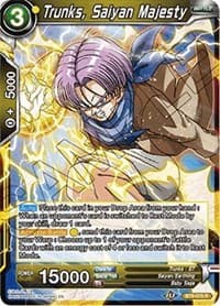 Trunks, Saiyan Majesty - Malicious Machinations - Dragon Ball Super: Masters card