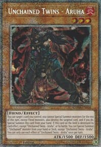 Unchained Twins - Aruha (Starlight Rare) - Chaos Impact - YuGiOh card