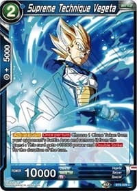 Supreme Technique Vegeta - Malicious Machinations - Dragon Ball Super: Masters card