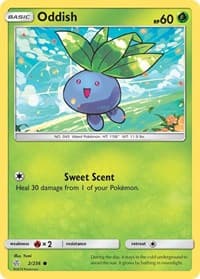 Oddish - SM - Cosmic Eclipse - Pokemon card