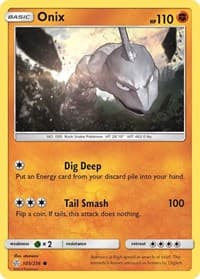 Onix - SM - Cosmic Eclipse - Pokemon card