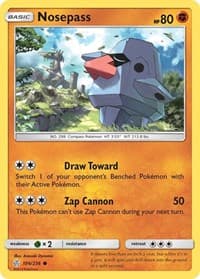 Nosepass - SM - Cosmic Eclipse - Pokemon card