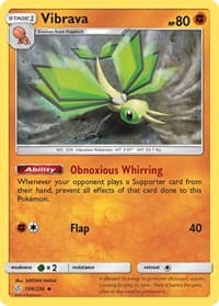 Vibrava - SM - Cosmic Eclipse - Pokemon card