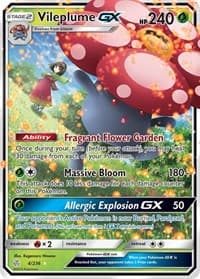 Vileplume GX - SM - Cosmic Eclipse - Pokemon card