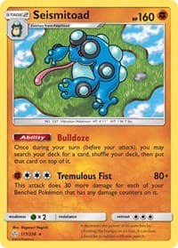 Seismitoad - SM - Cosmic Eclipse - Pokemon card