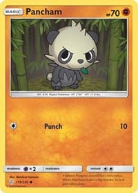 Pancham - SM - Cosmic Eclipse - Pokemon card