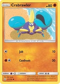 Crabrawler - SM - Cosmic Eclipse - Pokemon card